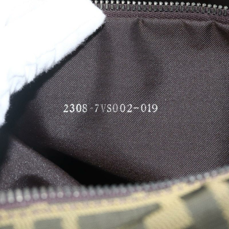 【日本直送】FENDI Zucca帆布波士頓包 棕色/黑色 正品 BAZ016A-11