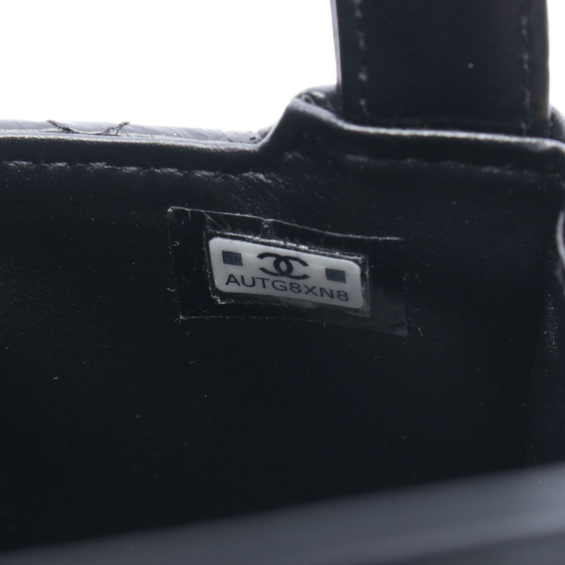 香奈兒 (CHANEL) 絎縫鏈條斜挎單肩包，羊皮材質，黑色，二手，女士款，金色五金-4