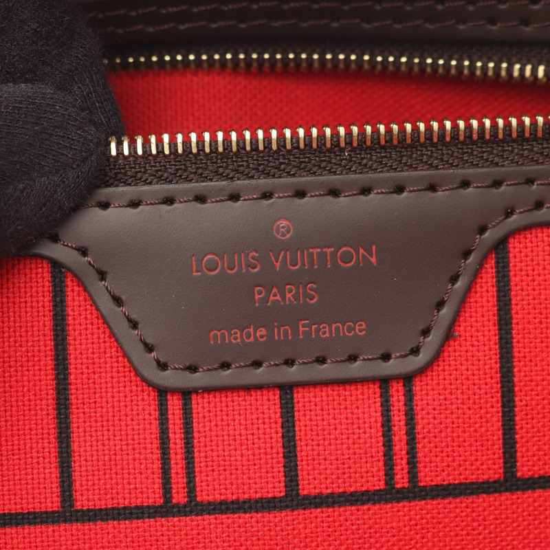 路易威登 Neverfull PM 手提單肩包 N41359 Damier 皮革 Ebene 二手 LV-3