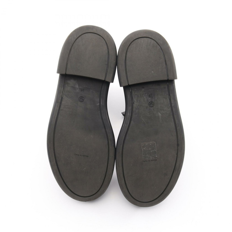 THE ROW 拉鍊短靴鞋 #37 黑色真皮二手女鞋-3