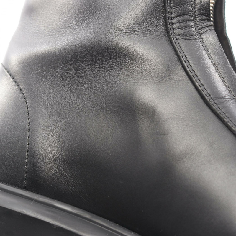 THE ROW 拉鍊短靴鞋 #37 黑色真皮二手女鞋-10