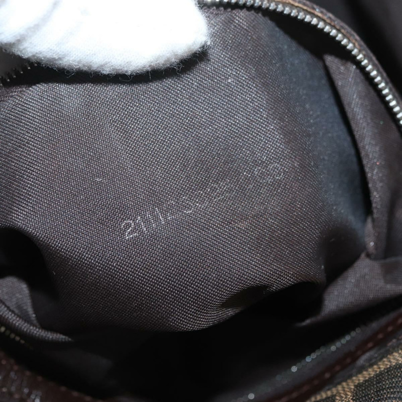 【日本直送】FENDI Zucca帆布Mamma Baguette單肩包 棕色/黑色 正品 am11279V-10