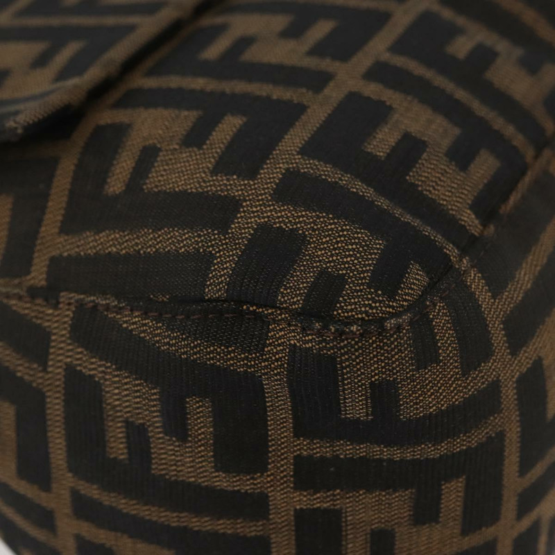 【日本直送】FENDI Zucca帆布Mamma Baguette單肩包 棕色/黑色 正品 am11279V-13