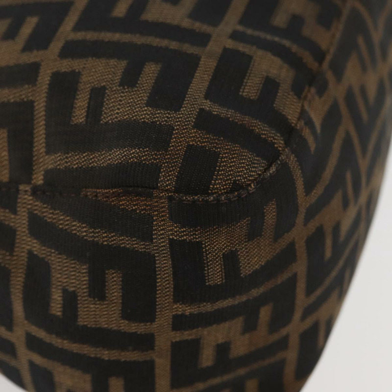 【日本直送】FENDI Zucca帆布Mamma Baguette單肩包 棕色/黑色 正品 am11279V-15