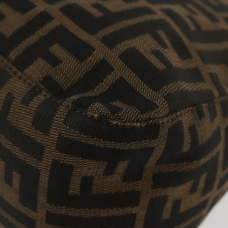 【日本直送】FENDI Zucca帆布Mamma Baguette單肩包 棕色/黑色 正品 am11279V-16