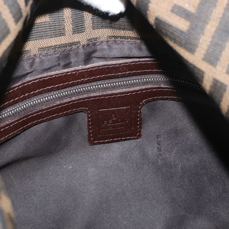 【日本直送】FENDI Zucca帆布Mamma Baguette單肩包 棕色/黑色 正品 am11279V-19