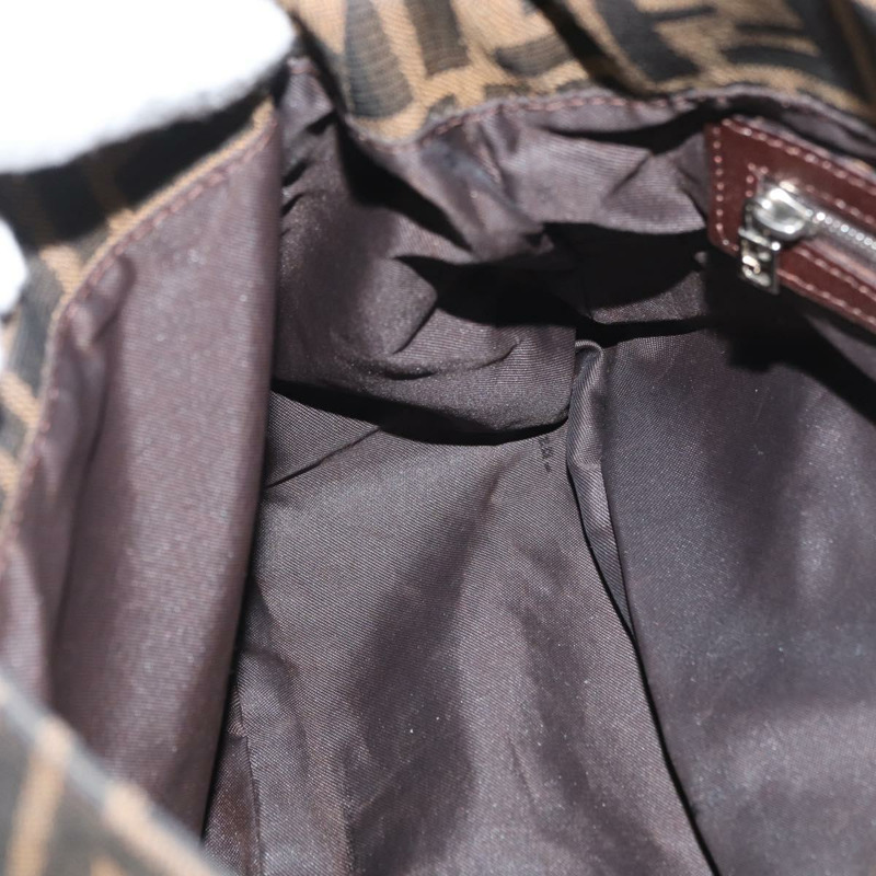 【日本直送】FENDI Zucca帆布Mamma Baguette單肩包 棕色/黑色 正品 am11279V-21