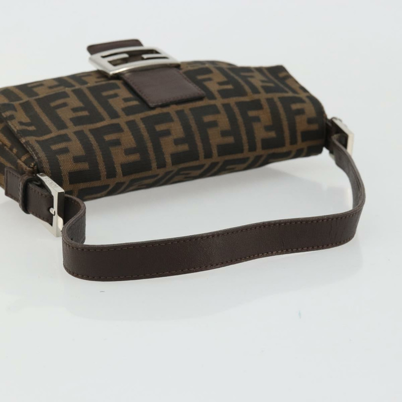 【日本直送】FENDI Zucca帆布Mamma Baguette手袋 棕色 黑色 銀色 正品 YKZ861SAM-6