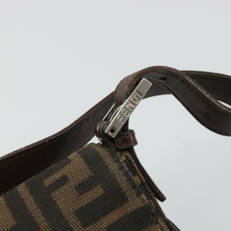 【日本直送】FENDI Zucca帆布Mamma Baguette手袋 棕色 黑色 銀色 正品 YKZ861SAM-7
