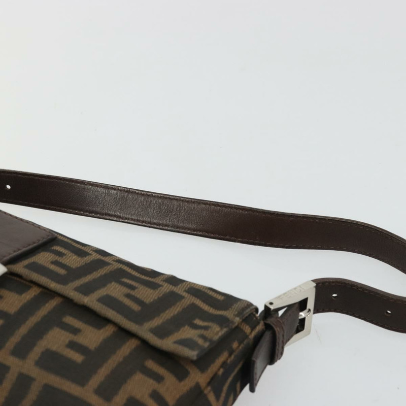 【日本直送】FENDI Zucca帆布Mamma Baguette手袋 棕色 黑色 銀色 正品 YKZ861SAM-13