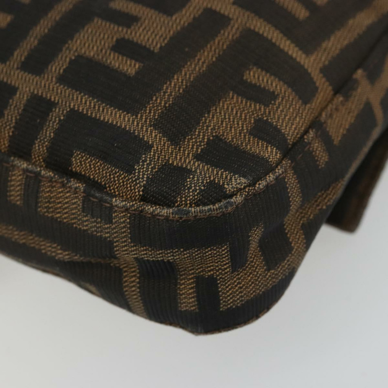 【日本直送】FENDI Zucca帆布Mamma Baguette手袋 棕色 黑色 銀色 正品 YKZ861SAM-16