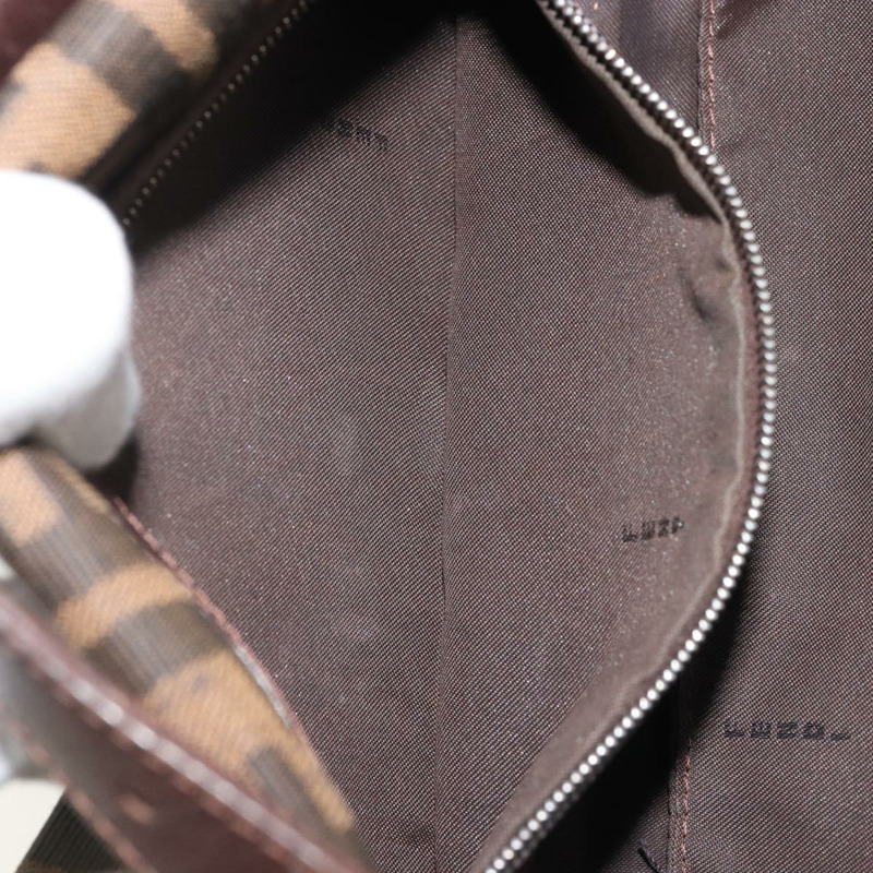 【日本直送】FENDI Zucca帆布Mamma Baguette手袋 棕色 黑色 銀色 正品 YKZ861SAM-24