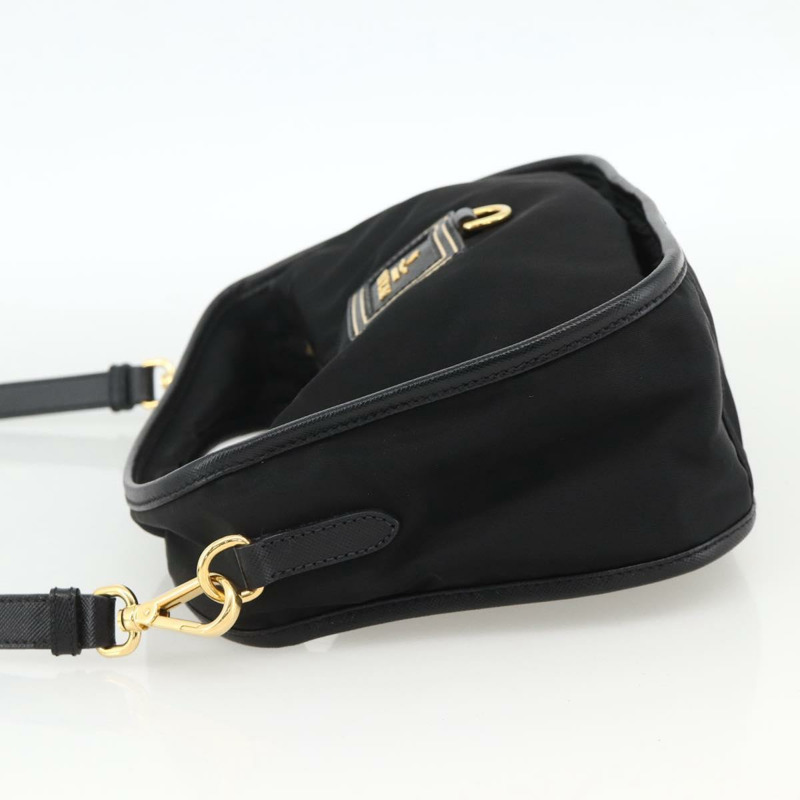 【日本直送】PRADA 尼龍雙肩包 黑色 金色 正品 172342SAV-2