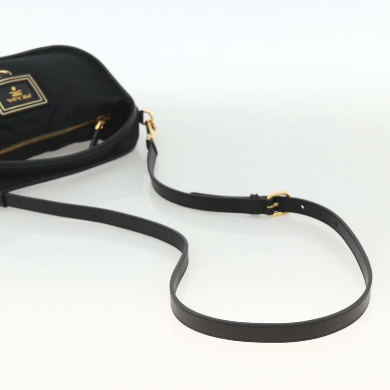 【日本直送】PRADA 尼龍雙肩包 黑色 金色 正品 172342SAV-7