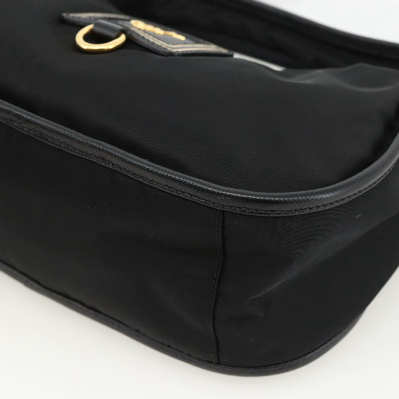 【日本直送】PRADA 尼龍雙肩包 黑色 金色 正品 172342SAV-15