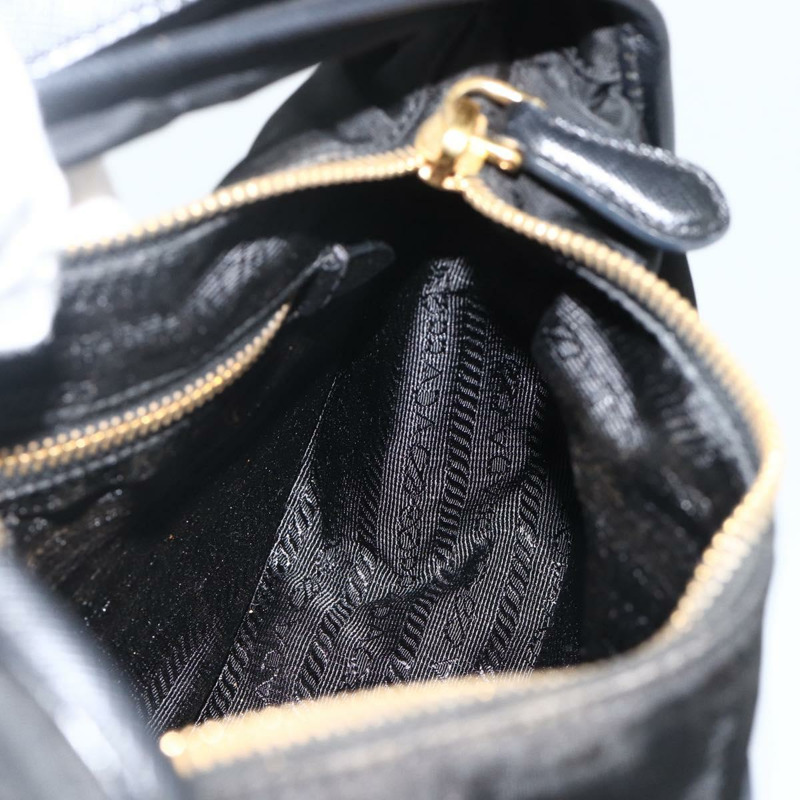 【日本直送】PRADA 尼龍雙肩包 黑色 金色 正品 172342SAV-21