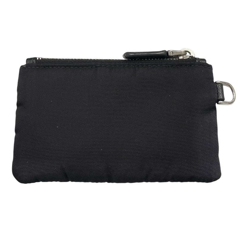 PRADA 普拉達 LOGO長型萬用收納包 尼龍 黑色 銀釦-13