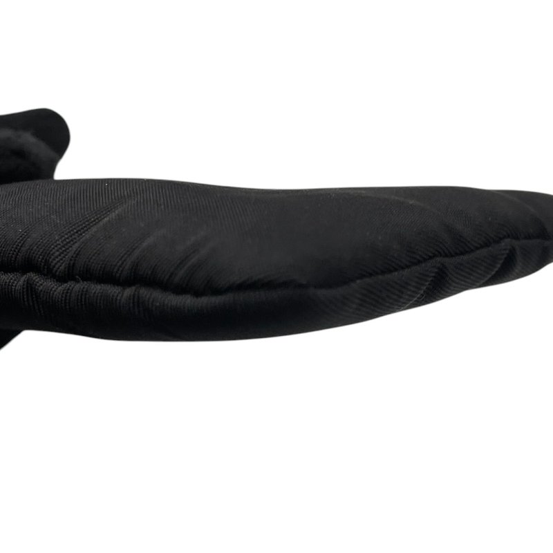 PRADA 普拉達 LOGO長型萬用收納包 尼龍 黑色 銀釦-16