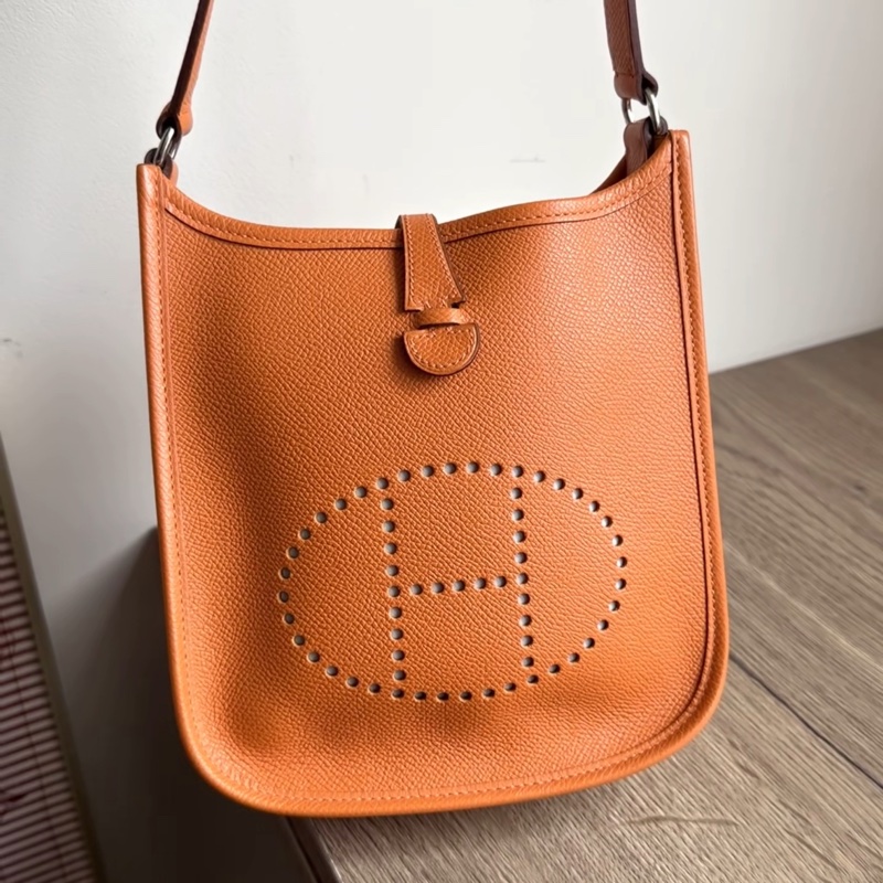 Hermes Everlyn mini 橘色 愛馬仕伊芙琳 迷你 短肩帶包｜腋下包 vintage中古款-0