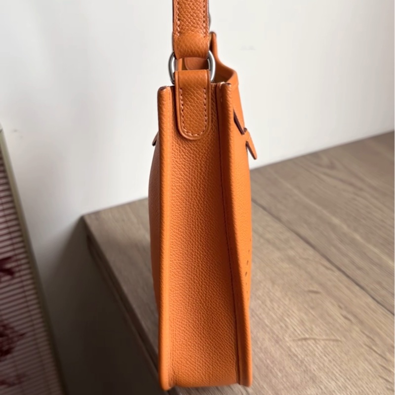 Hermes Everlyn mini 橘色 愛馬仕伊芙琳 迷你 短肩帶包｜腋下包 vintage中古款-1
