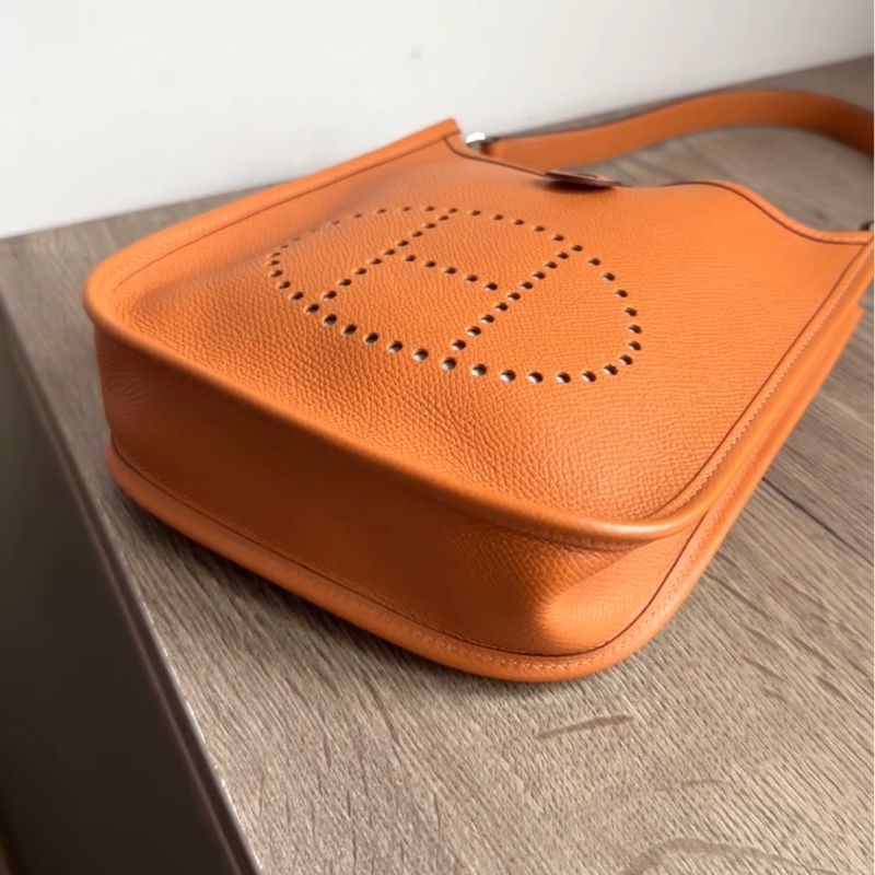 Hermes Everlyn mini 橘色 愛馬仕伊芙琳 迷你 短肩帶包｜腋下包 vintage中古款-3