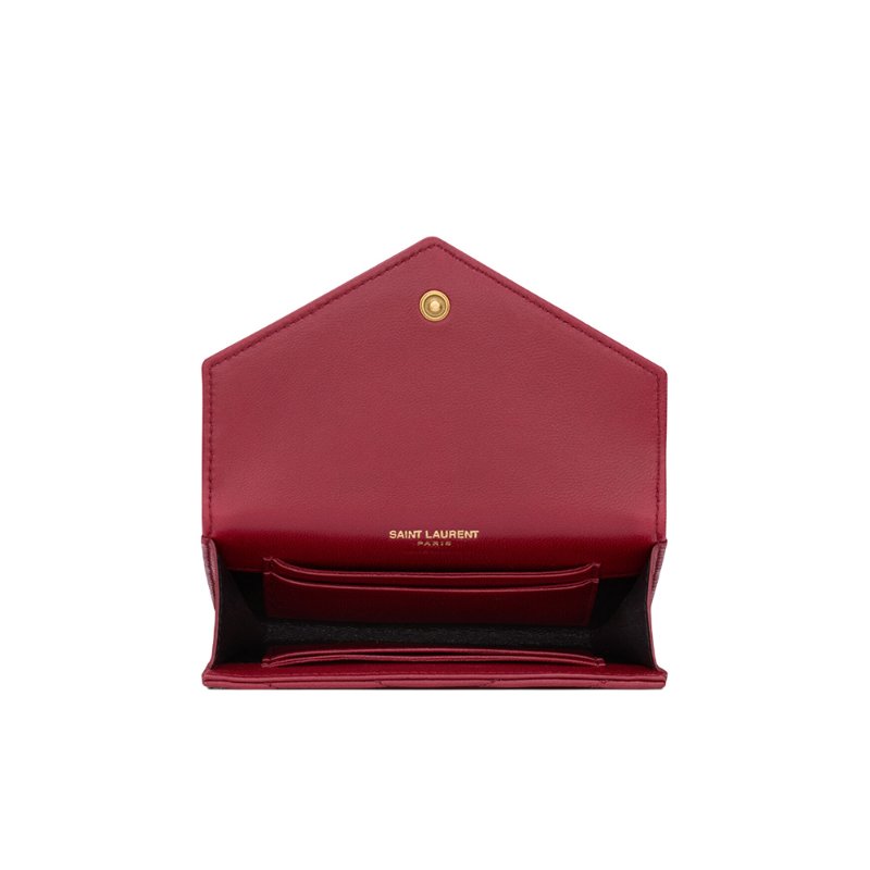 Yves Saint Laurent Cassandre Tri-Fold Wallet for Women in Red - 863726-AAEAX-6946-3