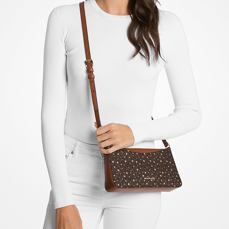 Michael Kors專櫃經典款 Arden防刮皮革斜背/側背兩用包(多色可選)-2