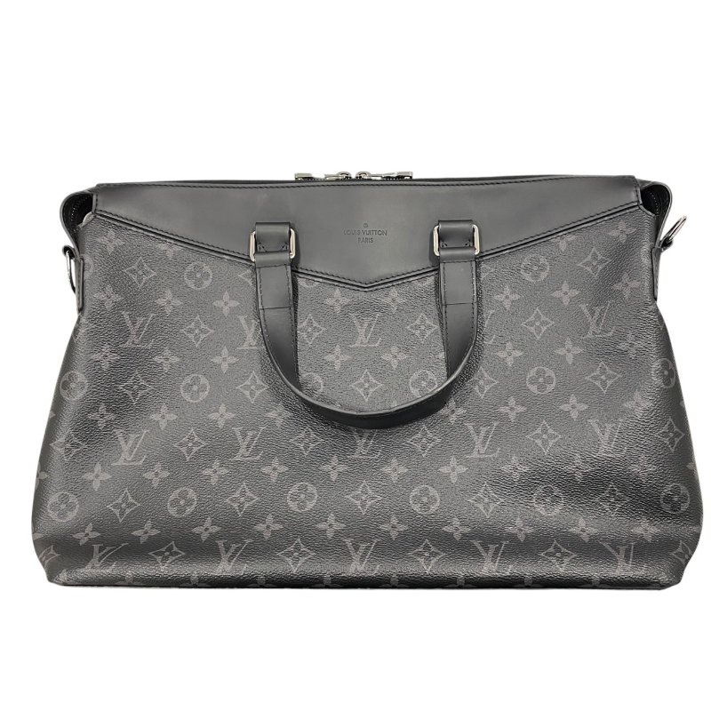 LOUIS VUITTON 路易威登 M40566 Explorer 公事肩背包 PVC MONOGRAM ECLIPSE 灰色 銀釦-2