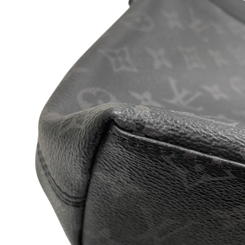 LOUIS VUITTON 路易威登 M40566 Explorer 公事肩背包 PVC MONOGRAM ECLIPSE 灰色 銀釦-6