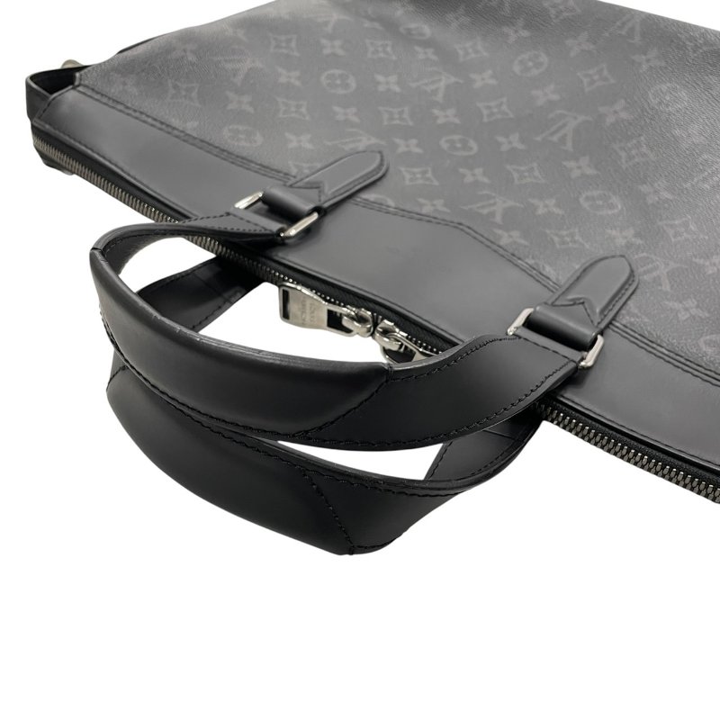 LOUIS VUITTON 路易威登 M40566 Explorer 公事肩背包 PVC MONOGRAM ECLIPSE 灰色 銀釦-10