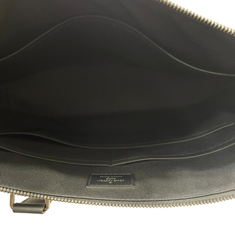 LOUIS VUITTON 路易威登 M40566 Explorer 公事肩背包 PVC MONOGRAM ECLIPSE 灰色 銀釦-12