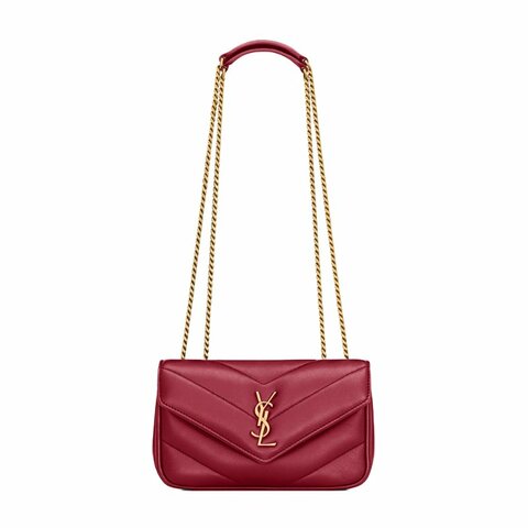 Yves Saint Laurent Loulou Mini Crossbody Bag for Women in Red - 860628-AAEAX-6946