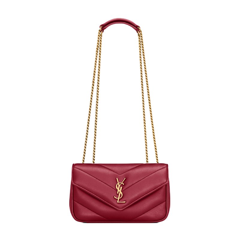 Yves Saint Laurent Loulou Mini Crossbody Bag for Women in Red - 860628-AAEAX-6946-0