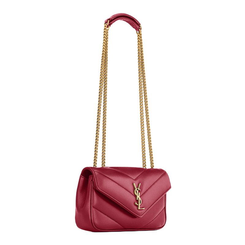 Yves Saint Laurent Loulou Mini Crossbody Bag for Women in Red - 860628-AAEAX-6946-1