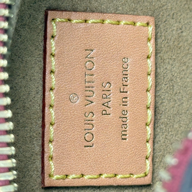 Louis Vuitton/路易威登 棕色老花圓餅斜挎包 金扣-7