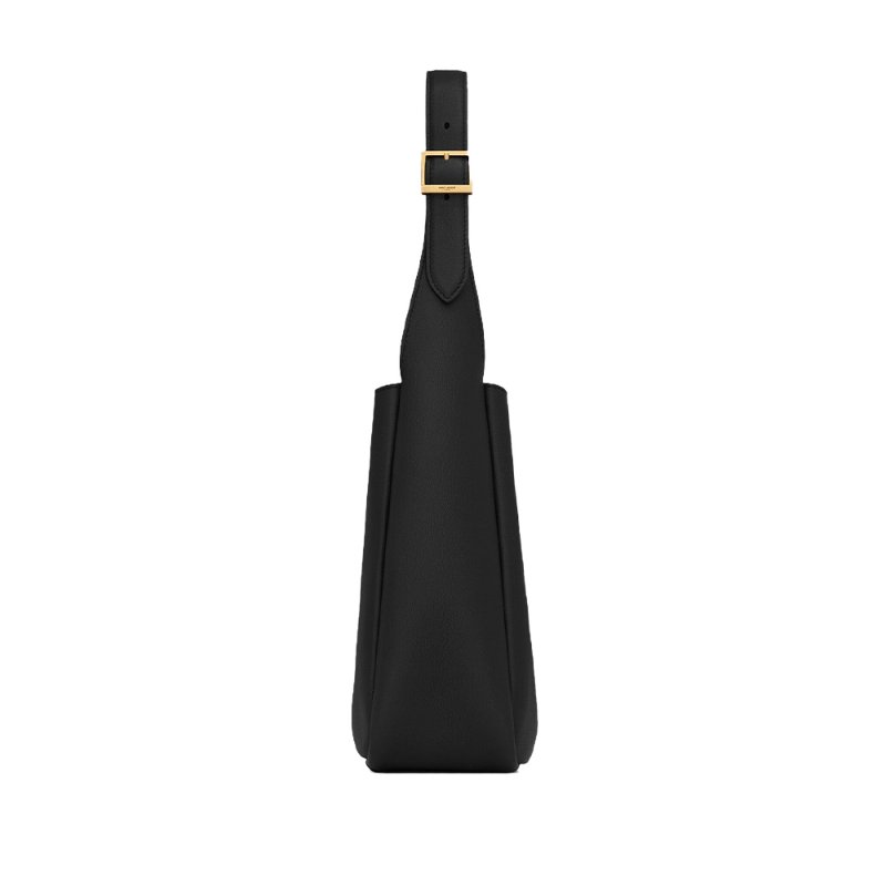 Yves Saint Laurent Le 5 À 7 Small Grain Shoulder Bag for Women in Black - 850533-AAAUQ-1000-1