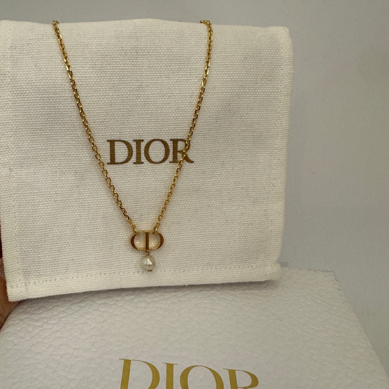 Dior  珍珠 petit CD項鍊-0