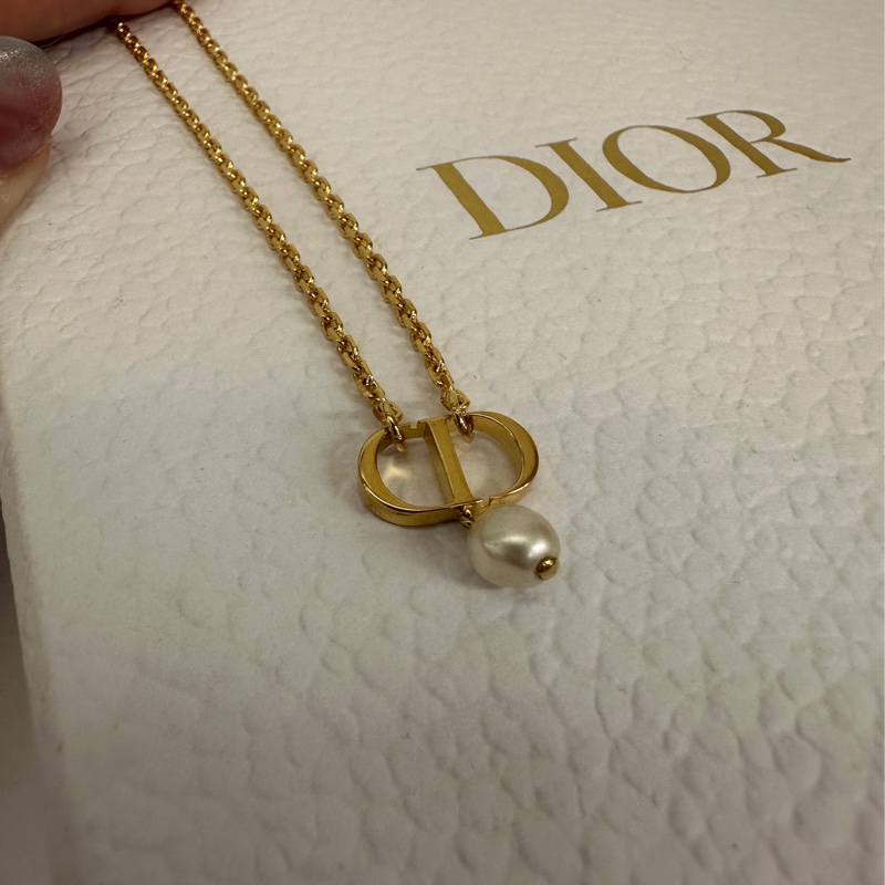 Dior  珍珠 petit CD項鍊-1