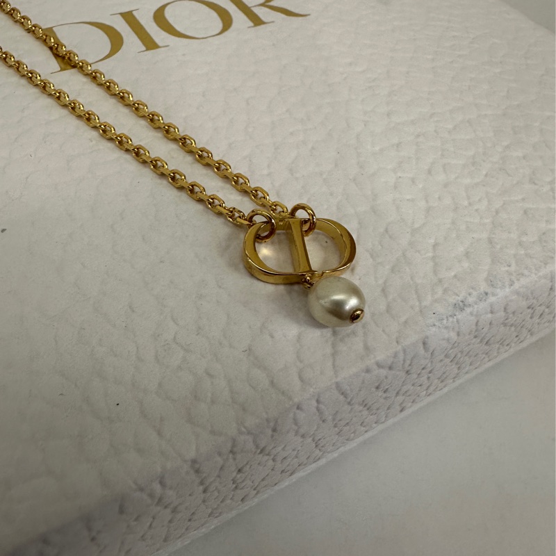 Dior  珍珠 petit CD項鍊-2