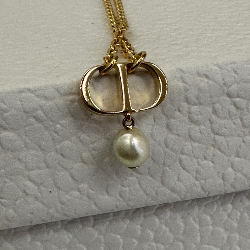 Dior  珍珠 petit CD項鍊-5