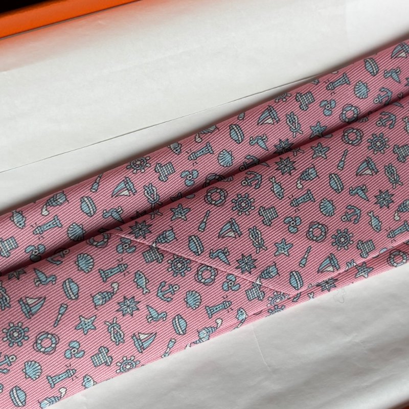 ::HERMES:: 童趣粉色領帶-7