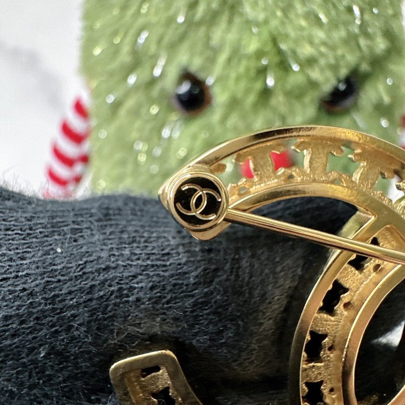 CHANEL 全新雙C logo胸針-5