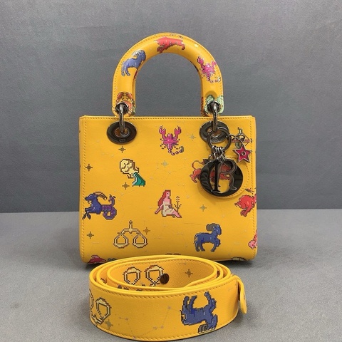 98💖Dior迪奧 限定款 星座 戴妃包可單肩斜挎