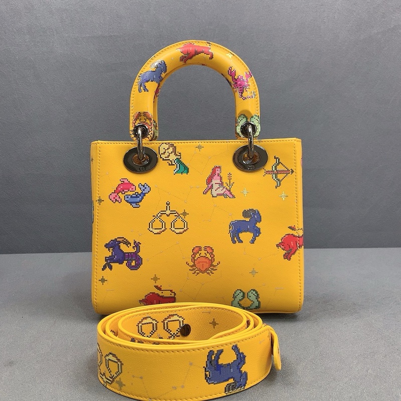 98💖Dior迪奧 限定款 星座 戴妃包可單肩斜挎-1