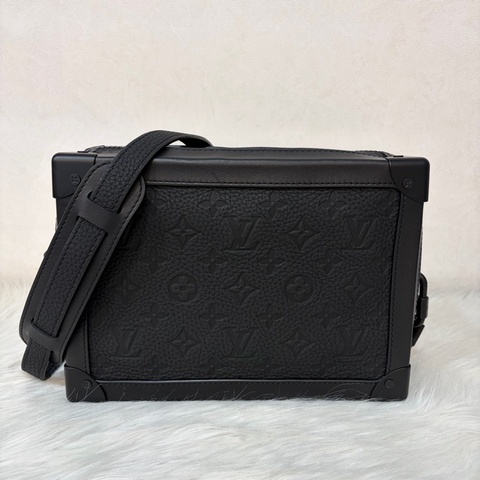 LV M53288 Soft Trunk黑色 壓紋 牛皮 軟箱 皮革 方箱 斜背包