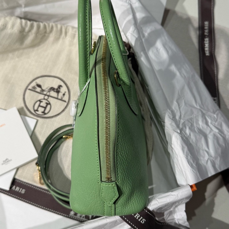 【清爽牛油綠🥑閑置全新‼️全網最低價✨】Hermes/愛馬仕 bolide mini 迷你保齡球 牛油果綠金扣 Y刻-2