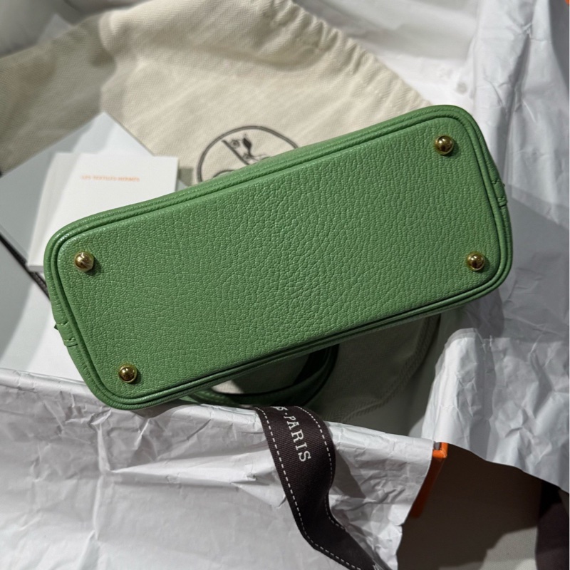 【清爽牛油綠🥑閑置全新‼️全網最低價✨】Hermes/愛馬仕 bolide mini 迷你保齡球 牛油果綠金扣 Y刻-4