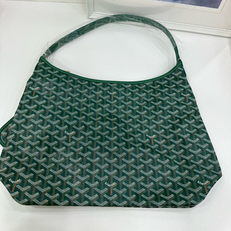 全新帶票 Goyard戈雅綠老花小愛心Hobo單肩包 全新有購證 尺寸34*40*14-2