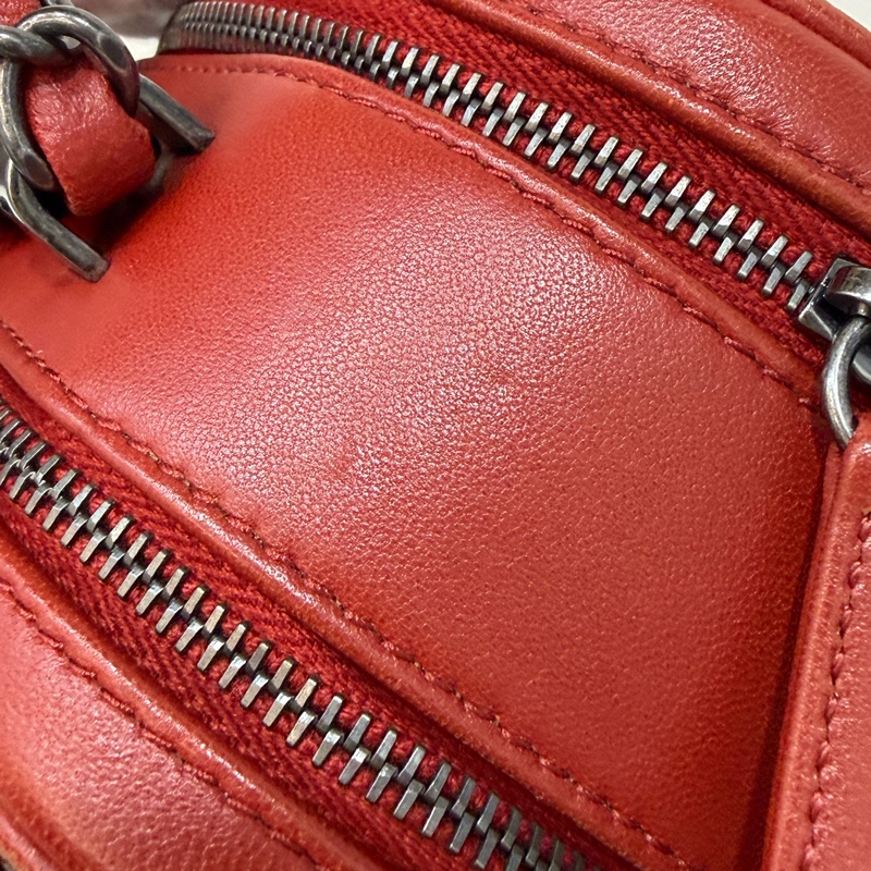 CHANEL BOY CAMERA COCO 19 紅色 暗紅 牛皮 復古銀鍊 相機包肩背包手機包斜背包拉鍊包-33