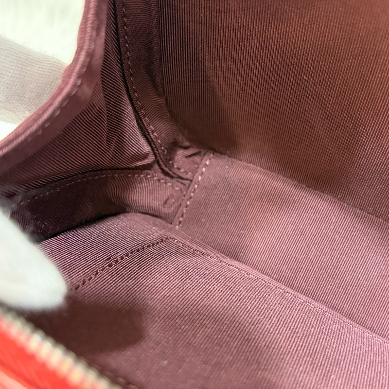 CHANEL BOY CAMERA COCO 19 紅色 暗紅 牛皮 復古銀鍊 相機包肩背包手機包斜背包拉鍊包-38